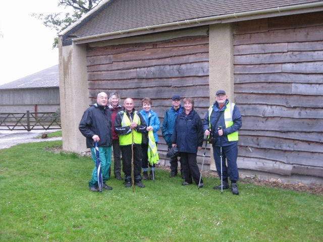 It's stopped raining as we pause at Owdeswell Manor